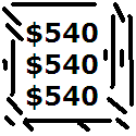 $540