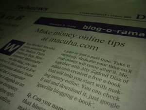 Macuha.com on Manila Bulletin