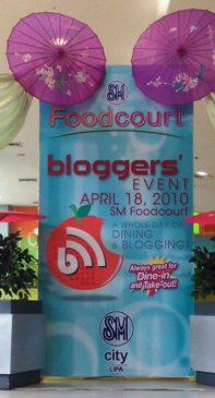 SM Lipa Foodcourt Blogger event