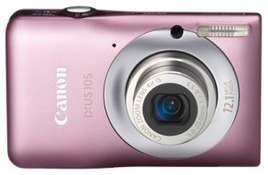 Pink Canon IXUS 105 IS