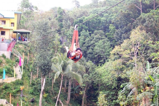 Zipline Ride Superman Pose